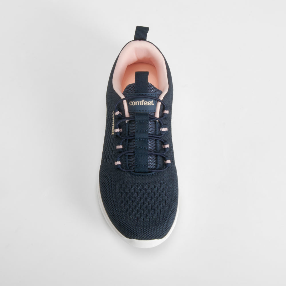 Deportiva walking elásticos azul COMFEET