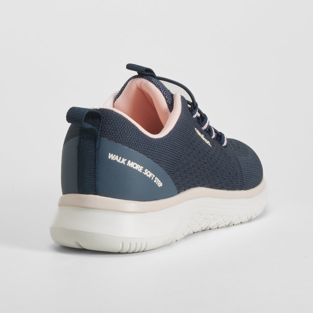 Deportiva walking elásticos azul COMFEET