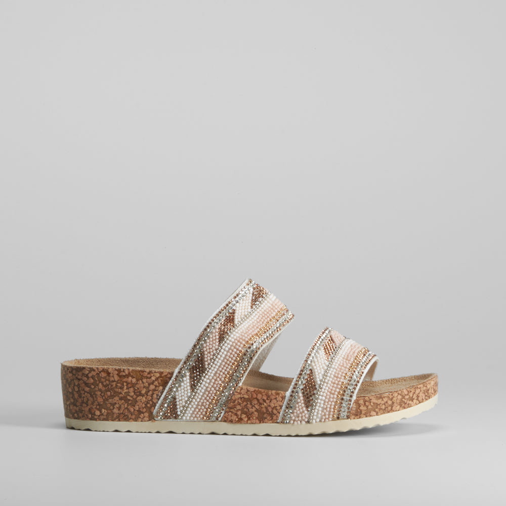 Sandalia bio brillos destalonada COMFEET