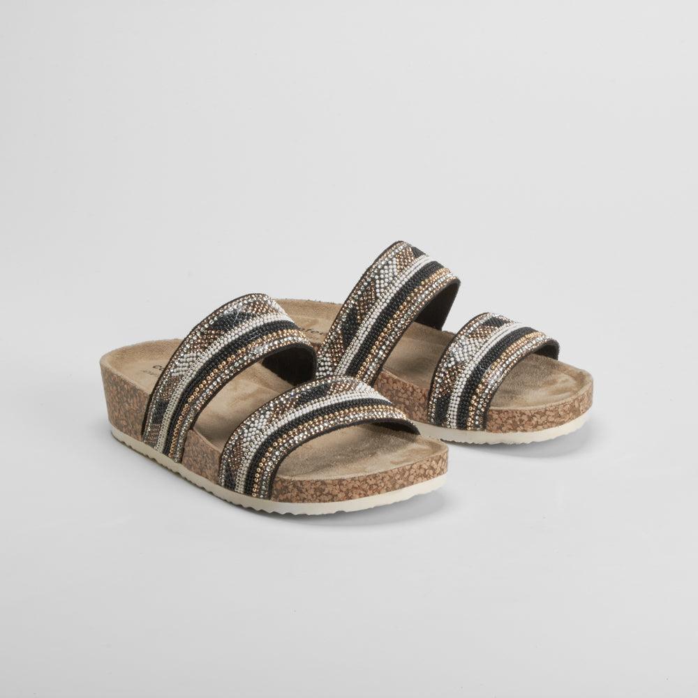 Sandalia bio brillos destalonada COMFEET