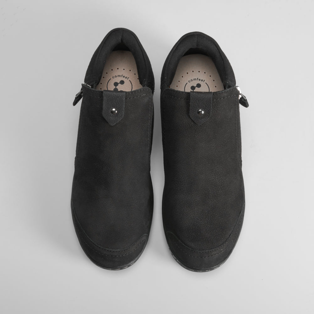 Zapato cerrado de piel con cremallera COMFEET