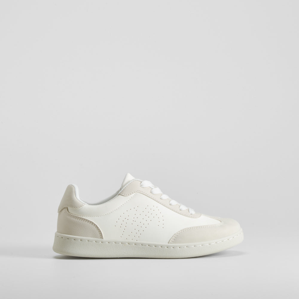 Zapatilla urban blanca logo punteado NYC