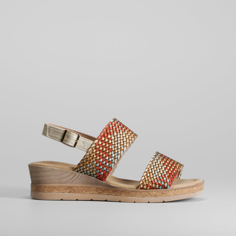 Sandalia doble tira multicolor SENDA ROAD