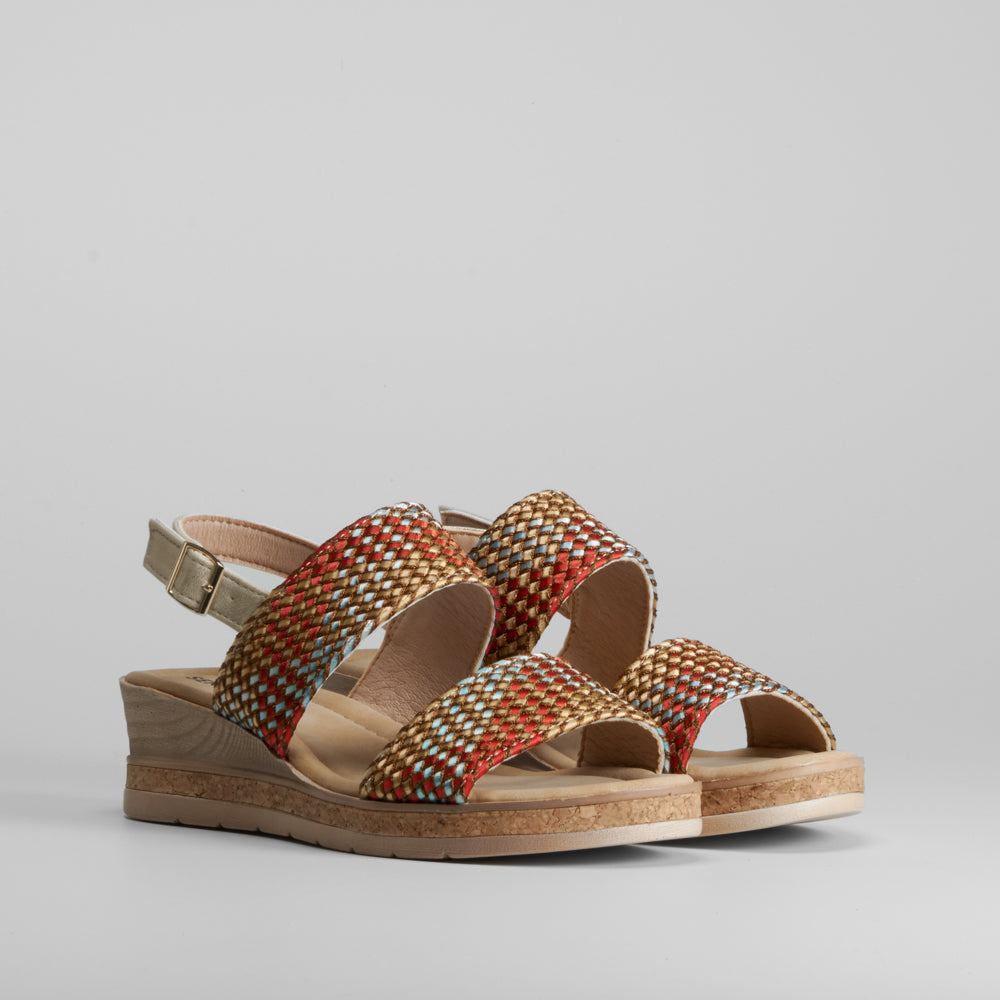 Sandalia doble tira multicolor SENDA ROAD