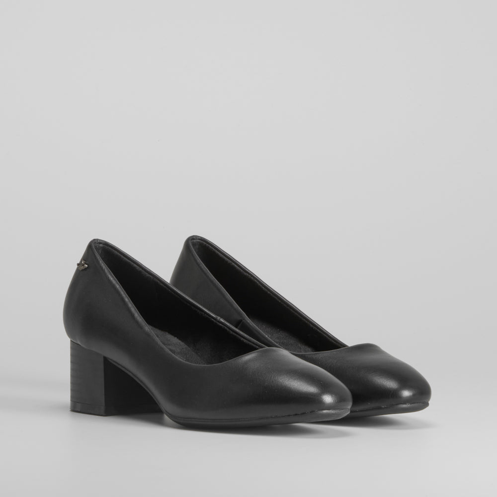 Zapato de tacón taupe cómodo negro COMFEET
