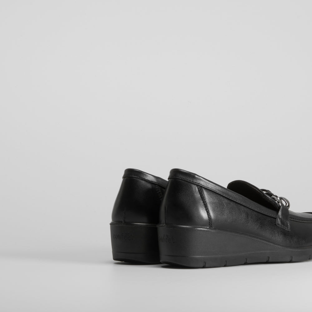 Mocasín cadena negro de COMFEET