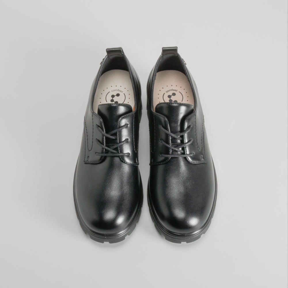 Blucher negro tacón dentado COMFEET