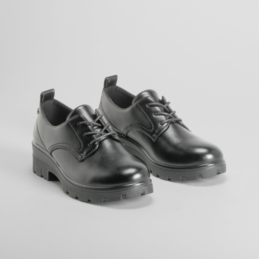 Blucher negro tacón dentado COMFEET