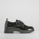 Blucher grabado coco negro COMFEET