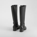 Bota tacón medio negro COMFEET