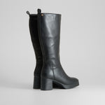 Bota alta tacón con plataforma negro PICCOLA PIU