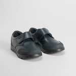 Zapato colegial velcro azul piel SEVEN FIVE