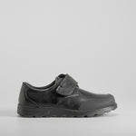 Zapato colegial negro velcro piel SEVEN FIVE