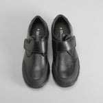 Zapato colegial negro velcro piel SEVEN FIVE