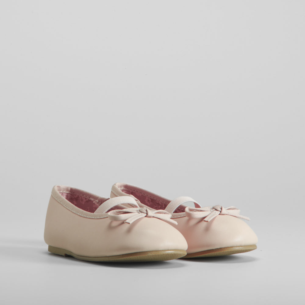 Bailarina bebé básica beige elástico BACHE