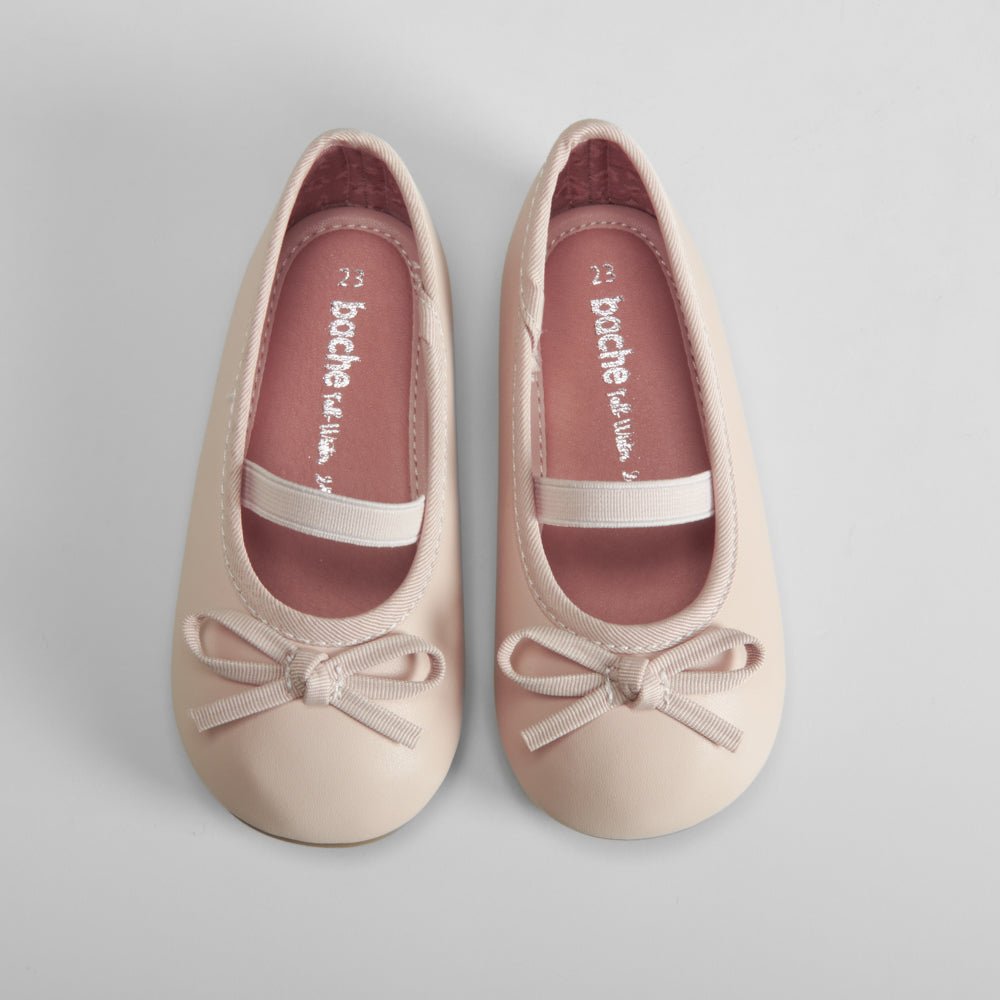 Bailarina bebé básica beige elástico BACHE