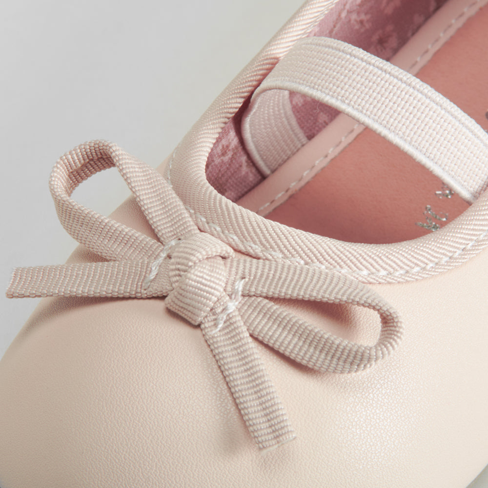 Bailarina bebé básica beige elástico BACHE
