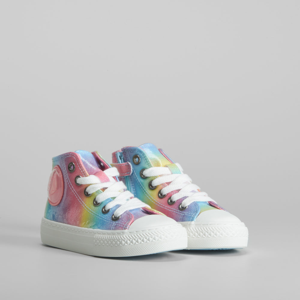 Zapatilla alta arcoíris multicolor OH GIRL