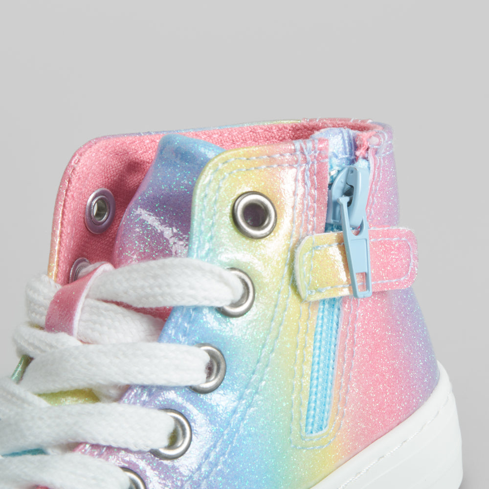 Zapatilla alta arcoíris multicolor OH GIRL