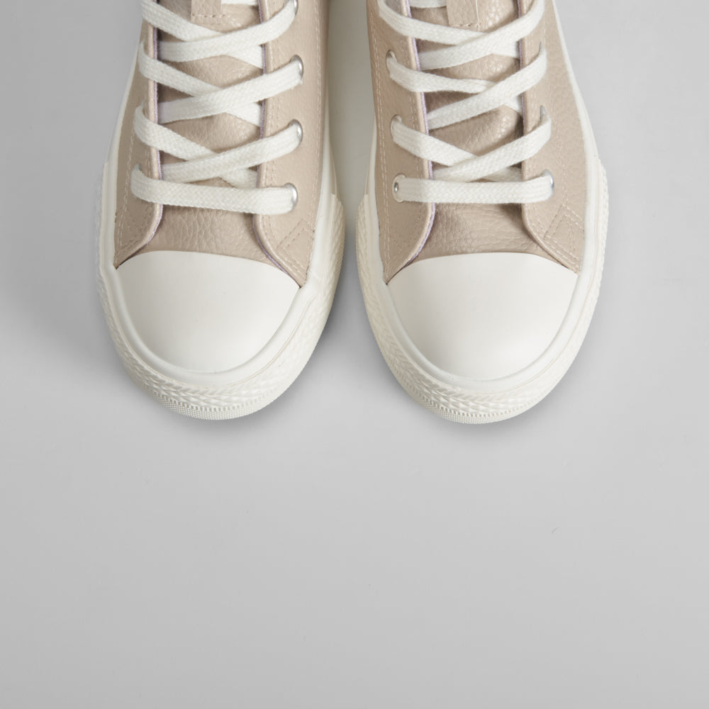 Zapatilla alta cordones beige OH GIRL