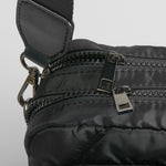 Bolso bandolera nylon acolchado negro NYC