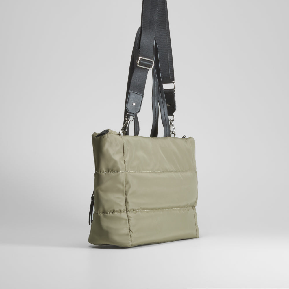 Bolso shopper nylon khaki NYC