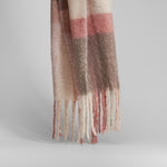 Maxi bufanda multicolor burdeos