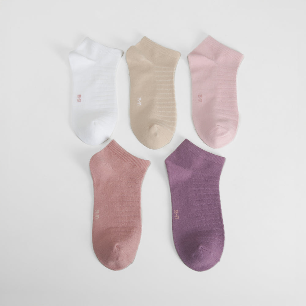 Pack 5 calcetines tobilleros multicolor MERKAL