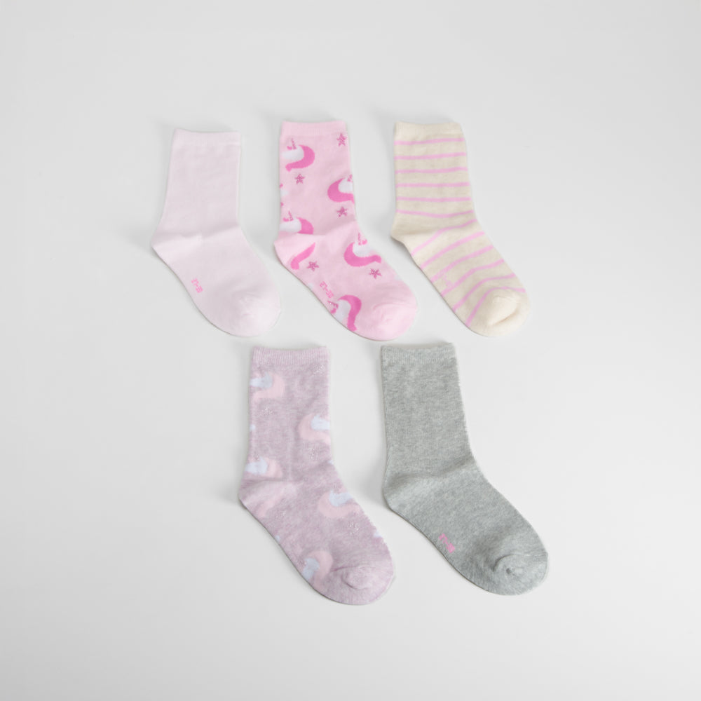 Pack 5 calcetines unicornios multicolor MERKAL