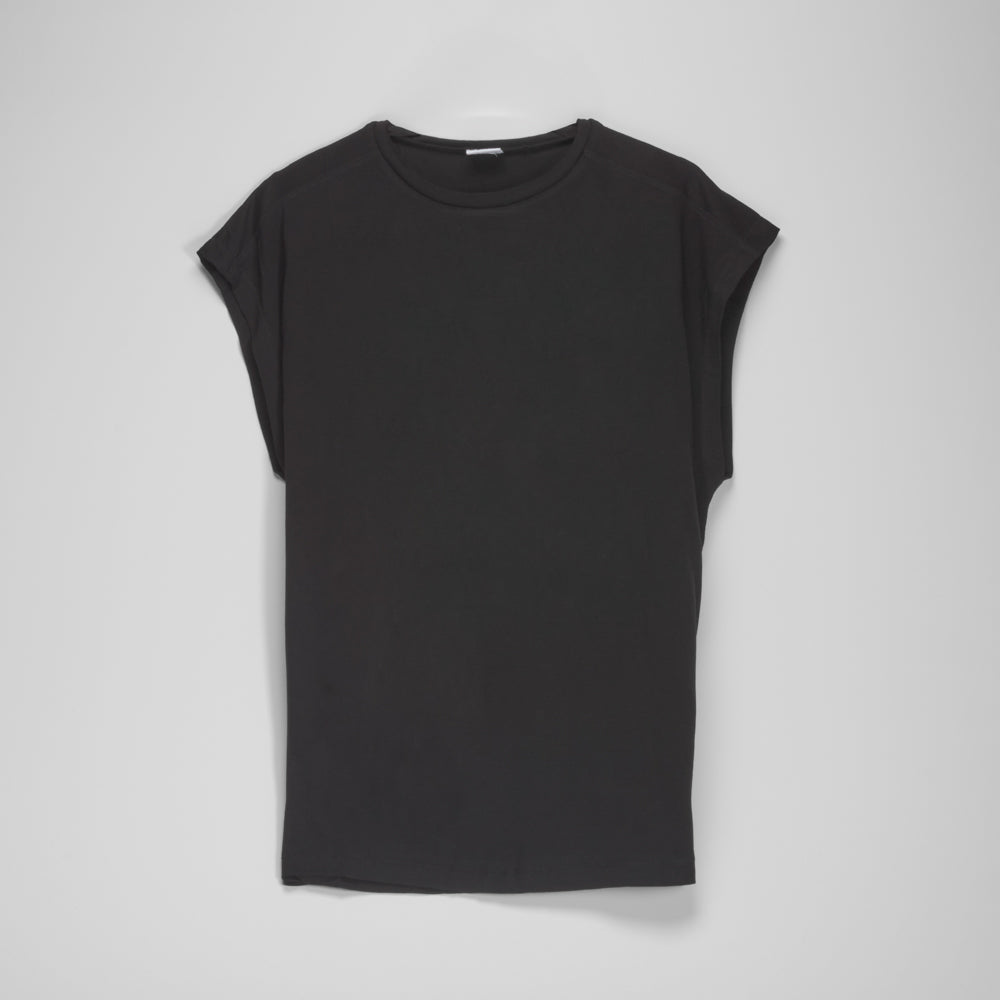 Camiseta de deporte manga corta negra UTWO