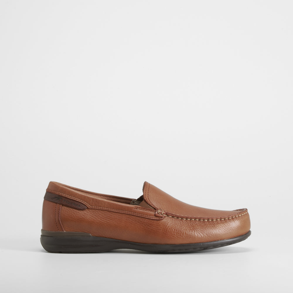 Mocasín orion piel color cuero FLUCHOS