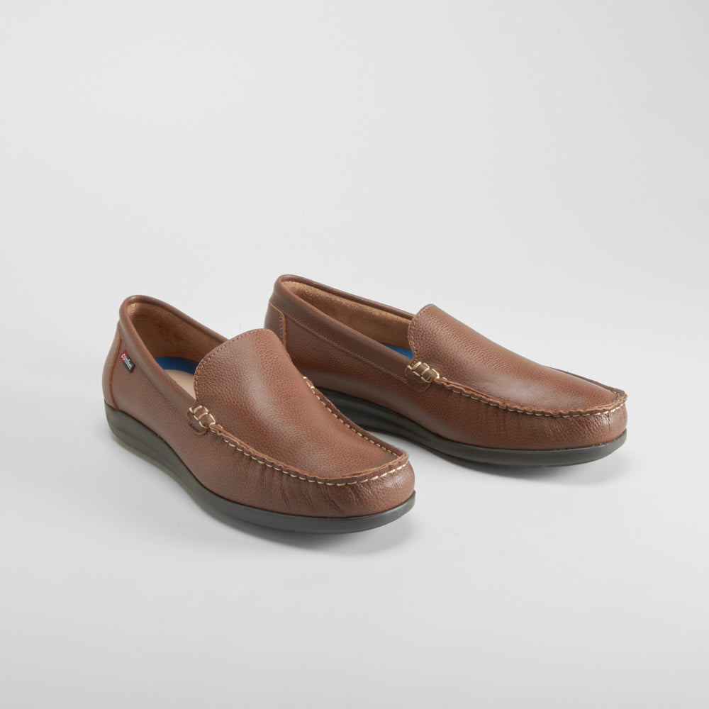Mocasín piel marrón COMFEET