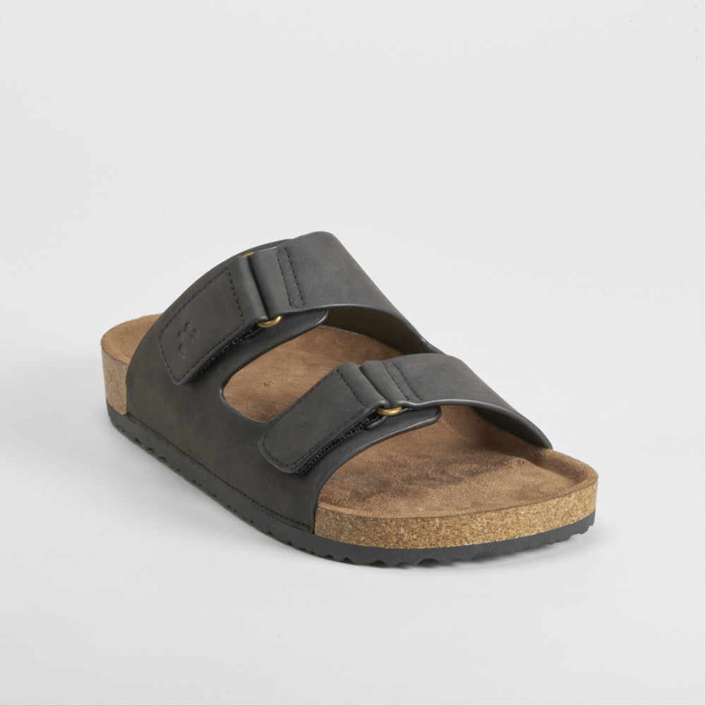 Sandalia bio de velcro Soft Insock negra COMFEET