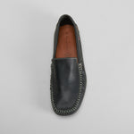 Mocasín de piel negro MR. HANSEN