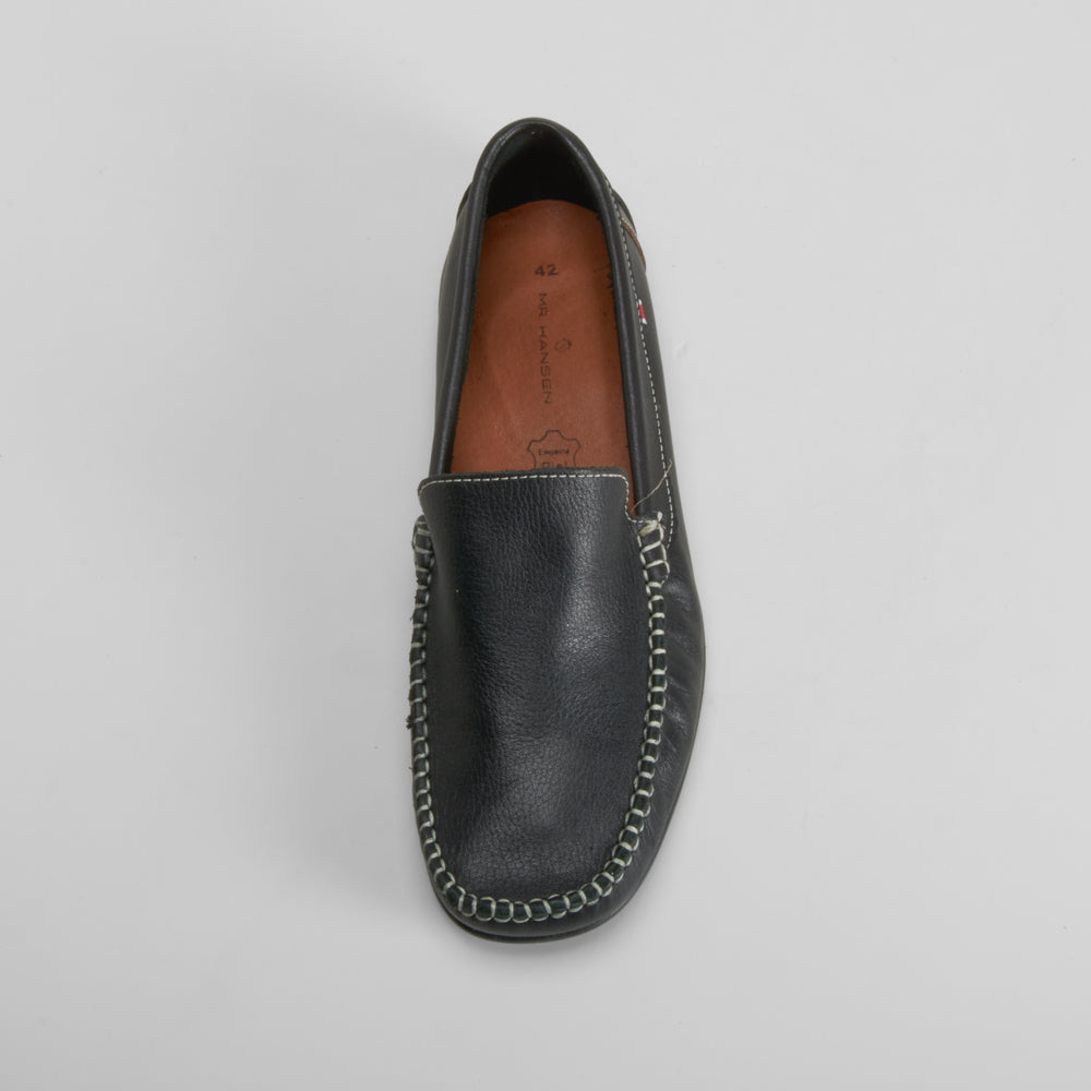 Mocasín de piel negro MR. HANSEN