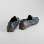 Mocasín piel azul marino MR. HANSEN