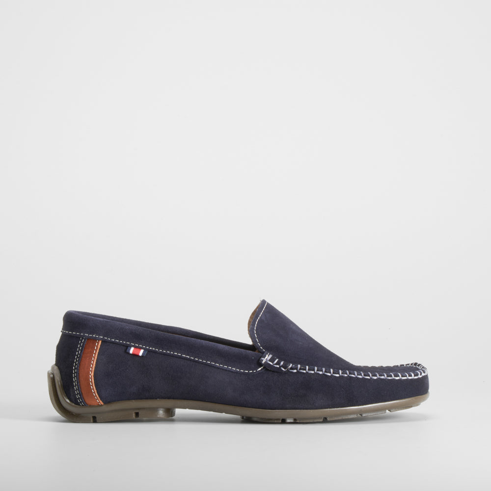 Mocasín serraje azul marino MR. HANSEN