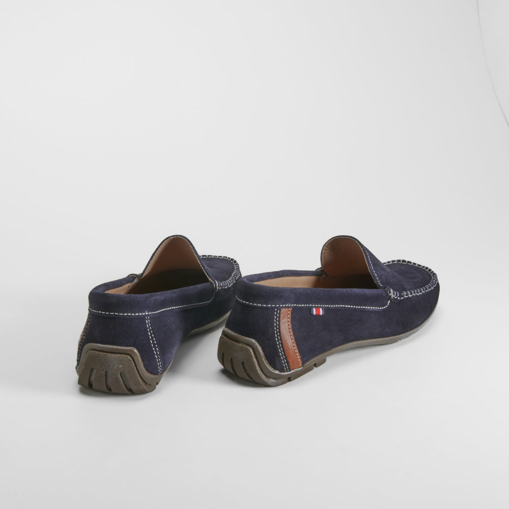 Mocasín serraje azul marino MR. HANSEN
