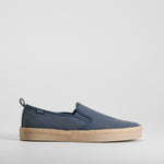 Slip on de lona y yute azul marino NYC