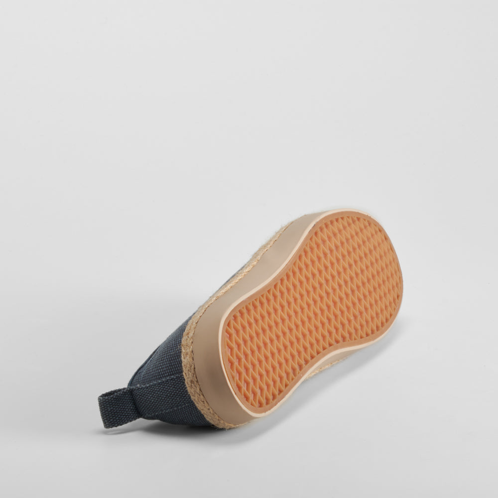 Slip on de lona y yute azul marino NYC