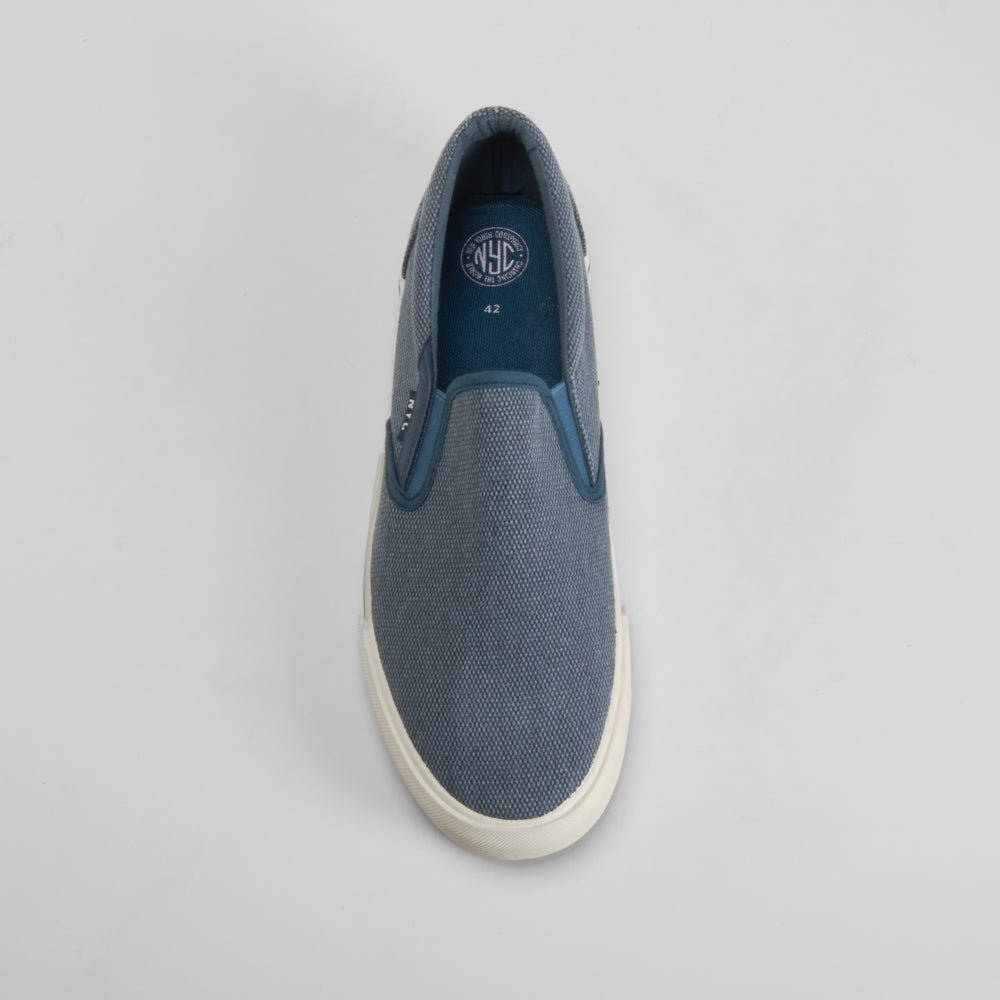Zapatilla lona slip on azul NYC