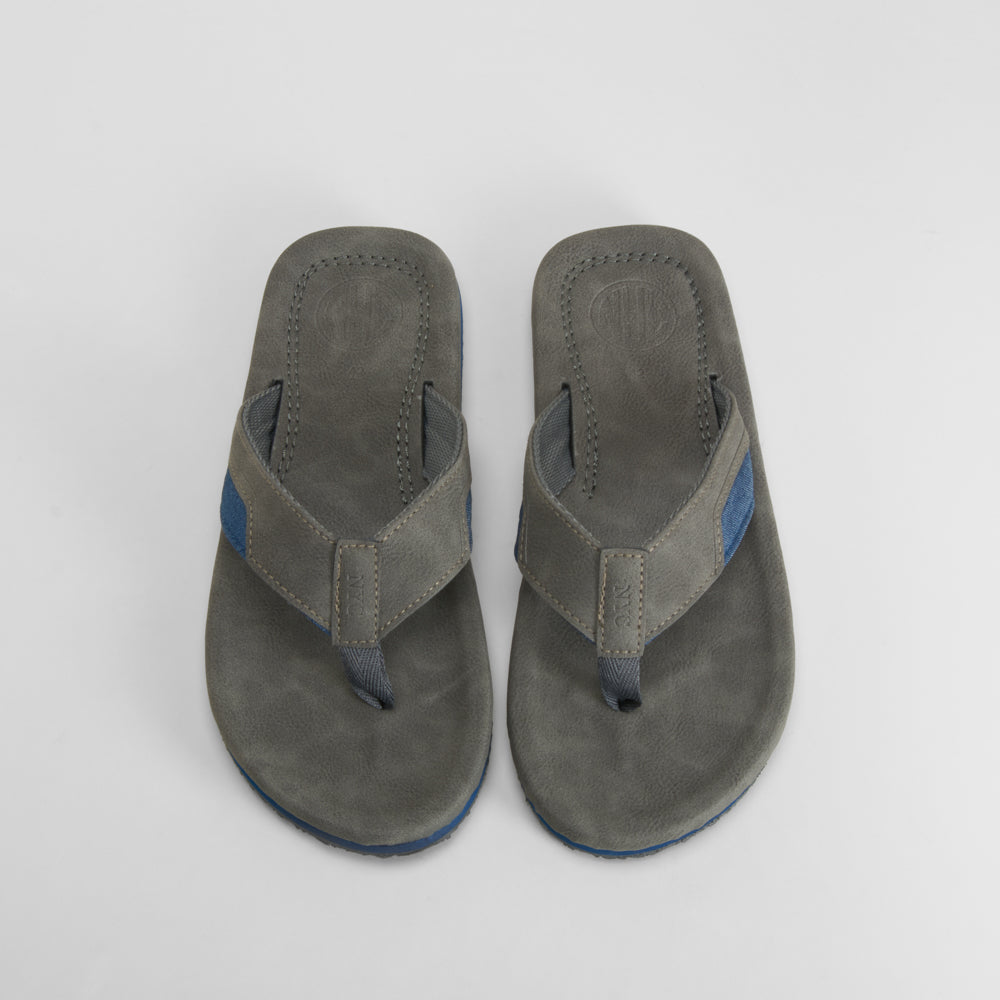 Sandalia esclava denim gris NYC