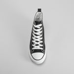 Zapatilla alta lona negra NYC