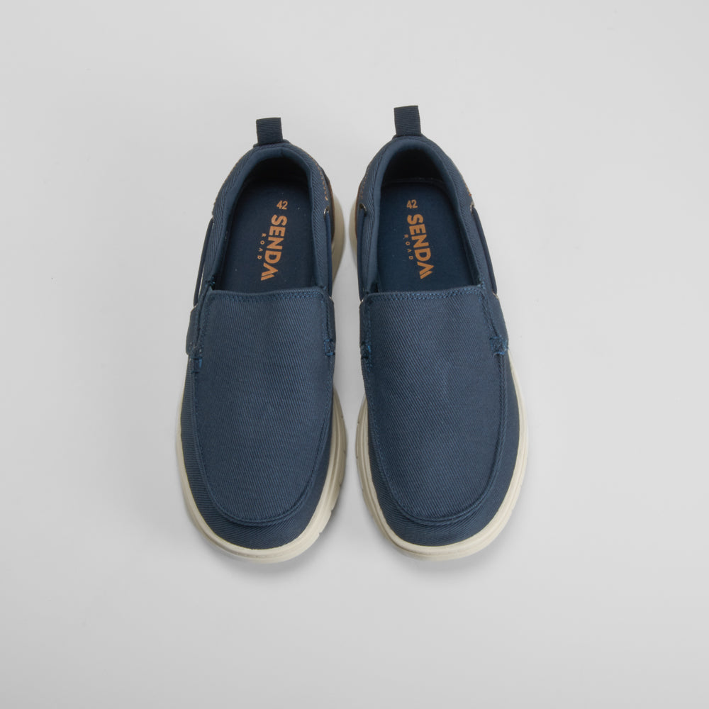 Zapatilla lona slip on azul marino SENDA ROAD