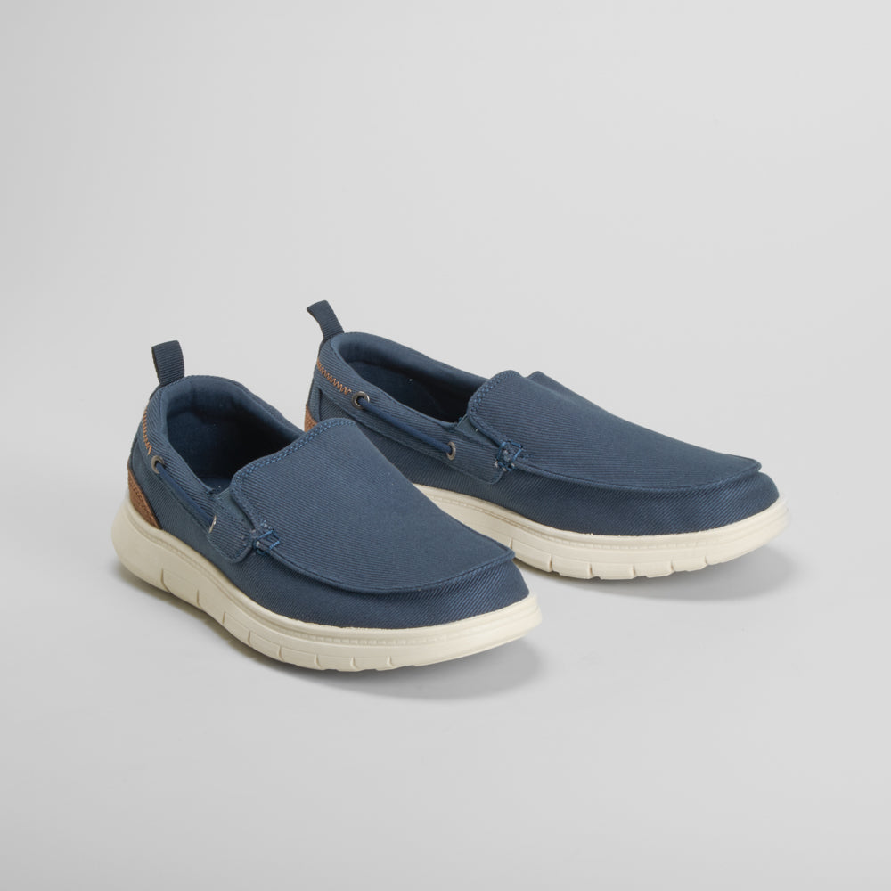 Zapatilla lona slip on azul marino SENDA ROAD