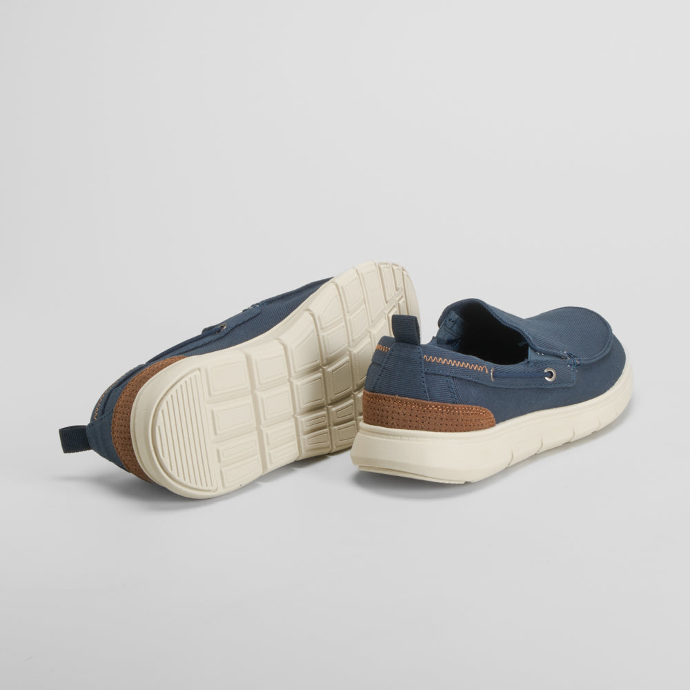 Zapatilla lona slip on azul marino SENDA ROAD