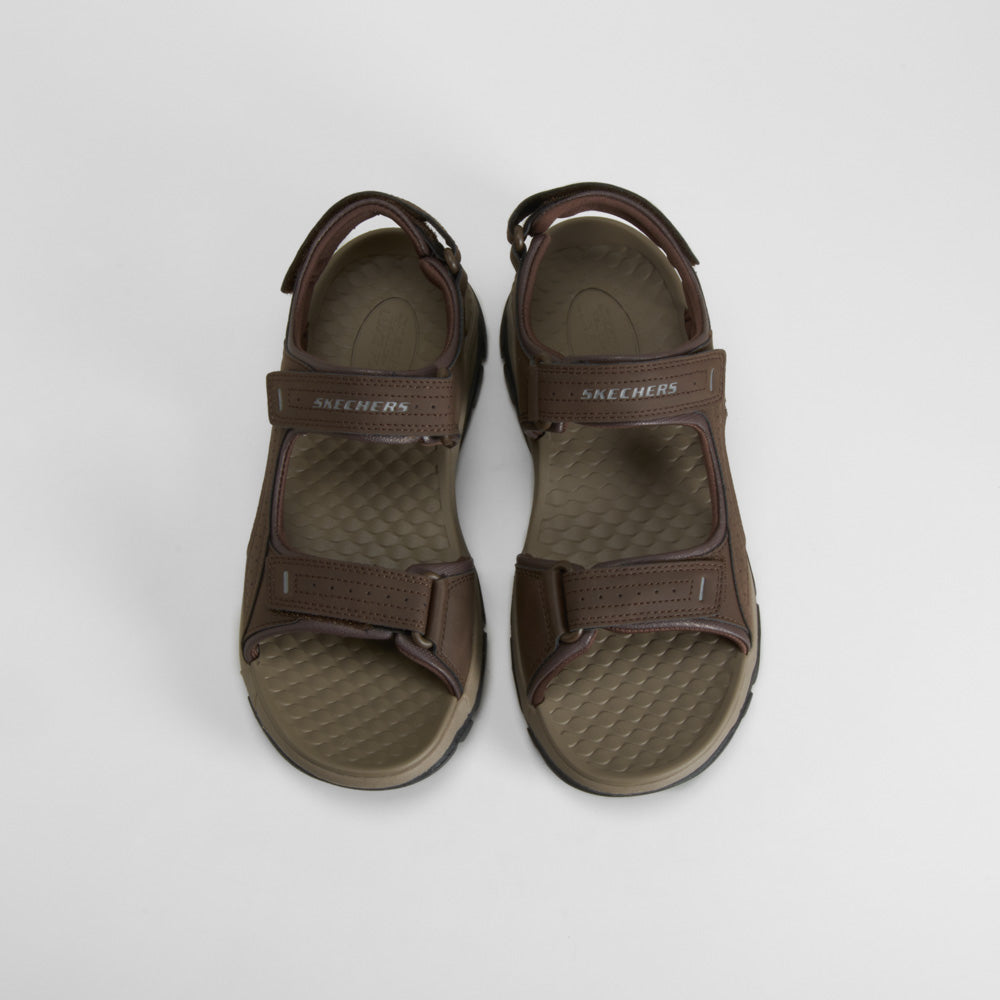 Sandalia deportiva marrón SKECHERS