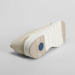 Sneaker cuña piel blanco roto COMFEET