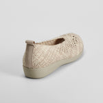 Bailarina trenzada beige COMFEET
