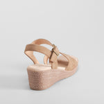 Sandalia cuña Imit yute beige COMFEET